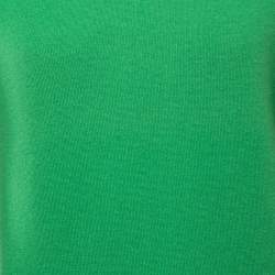 Hermes Green Cashmere V-Neck Sweater S