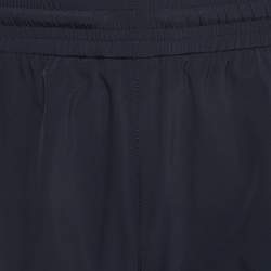 Hermes Navy Blue Synthetic Contrast Trim Short S
