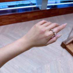 Pre Owned Hermes Chandra Pearl and Diamond Ring EU 51