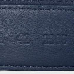 Hermes Navy Blue Nubuck Leather Chypre Sandals Size 42