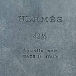 Pre Owned Hermès Beige Suede Izmir Flat Sandals Size 42.5