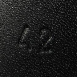 Pre Owned صندل فلات هيرميس جينيوس جلد أسود مقاس 42