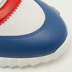 Pre Owned Hermes Bouncing Size 42 Multicolor Canvas and Leather Sneakers