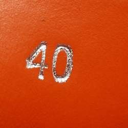 Pre Owned Hermès Size 40 Black Leather Logo Slip On Loafers