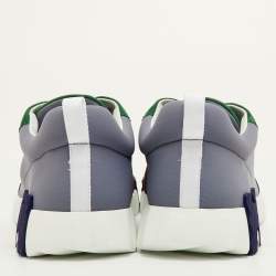 Pre Owned Hermès Bouncing Size 42 Multicolor Neoprene and Suede Low Top Sneakers