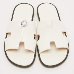 Pre Owned صندل هيرمس ازمير شامواه أخضر مقاس 43.5