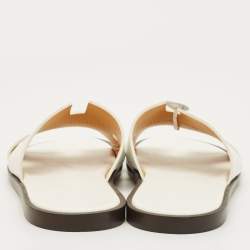 Pre Owned صندل هيرمس ازمير شامواه أخضر مقاس 43.5