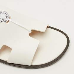 Pre Owned صندل هيرمس ازمير شامواه أخضر مقاس 43.5