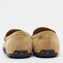 مملوكة مسبقًا Hermes Lazy Size 38.5 Beige Suede Loafers