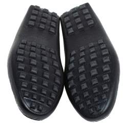 Pre Owned Hermes Tricolor Leather Irving Loafers Size 42