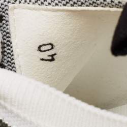 Hermes Multicolor Fabric and Leather Addict Sneakers Size 40