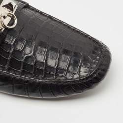 Hermes Black Matt Crocodile Niloticus Irving Loafers Size 45