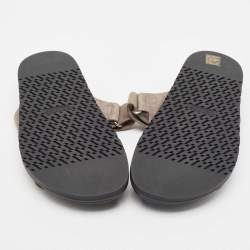 Hermes Grey Suede Chypre Sandals Size 42.5 