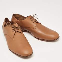 Hermes Brown Leather Kent Derby Size 44.5