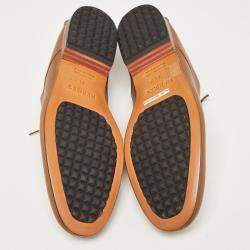 Hermes Brown Leather Kent Derby Size 44.5