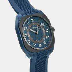 Hermes Blue Ceramic Titanium H08 SP1.744 Automatic Men's Wristwatch 39 mm