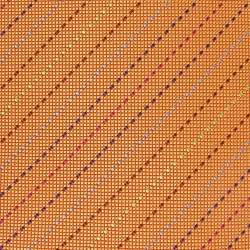 Pre Owned Hermes Orange Diagonal Stripe Pattern Silk Classic Tie