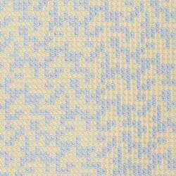 Pre Owned Hermes Light Yellow/Blue Abstract Pattern Silk Tie
