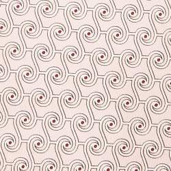 Pre Owned Hermès Light Pink Geometric Print Silk Traditional Tie