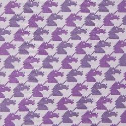 Pre Owned Hermes Purple Pixel Animal Print Silk Traditional Tie