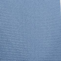 Hermes Blue Basket Weave Silk Traditional Tie