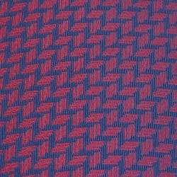 Hermes Blue/Red H Pattern Jacquard Silk Tie