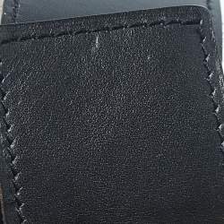 Pre Owned Hermes Noir/Natural Chamonix and Swift Leather Constance Reversible Belt 90 CM