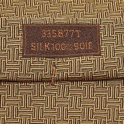 Pre Owned Hermès Yellow Terre D'H Silk Tie