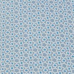 Pre Owned Hermes Blue Patterned Silk Classic Tie