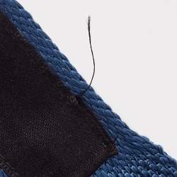 مملوكة مسبقًا Hermes Blue Silk Knit Tete-A-Tete Equestre Tie