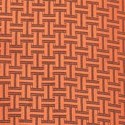 Pre Owned Hermès Orange Patterned Silk Tie