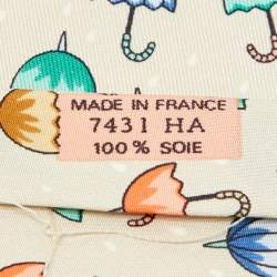Hermès Red Mouse and Cheese Print Silk Classic Tie