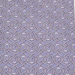 Pre Owned Hermès Purple Printed Silk Classic Tie