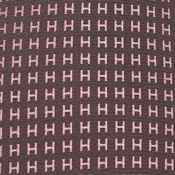 Pre Owned Hermès Purple Silk Faconnee H Bicolore Tie