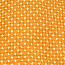 Pre Owned Hermes Orange Printed Silk Traditional Tie 
