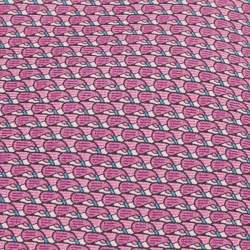 Pre Owned Hermès Pink/Blue Printed Silk Golf Tie