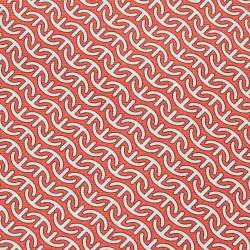 Pre Owned Hermès Red Printed Silk Traditional Tie 