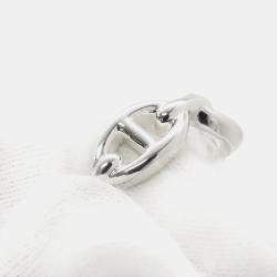 Pre Owned Hermes Chaine D'Ancre Silver 925 Ring PM EU 54