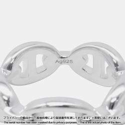 Pre Owned Hermes Chaine D'Ancre Silver 925 Ring PM EU 54