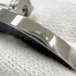 Pre Owned Hermes Chaine D'Ancre Brooch Black Metal Epsom