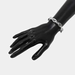 Pre Owned Hermes Chaine D'Ancre 14 Frames MM Silver 925 Bracelet 