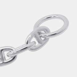 Pre Owned Hermes Chaine D'Ancre 14 Frames MM Silver 925 Bracelet 