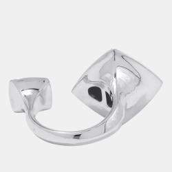 Pre Owned Hermes Medor Ring  18k Rose Gold, Silver 925 EU 58