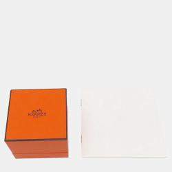 Pre Owned Hermes Medor Ring  18k Rose Gold, Silver 925 EU 58