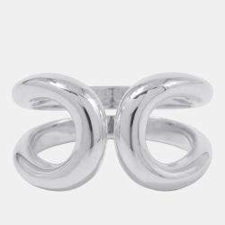 Pre Owned Hermes Lima Ring PM Silver 925 EU 55