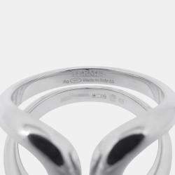 Pre Owned Hermes Lima Ring PM Silver 925 EU 55
