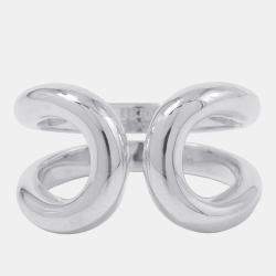 Pre Owned Hermes Lima Ring Silver 925 EU 54