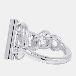 Pre Owned Hermes Croisette Ring Silver 925 MM EU 52