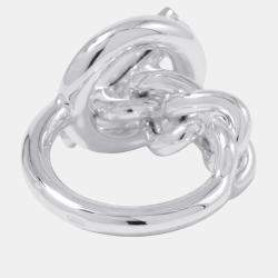 Pre Owned Hermes Croisette Ring Silver 925 MM EU 52
