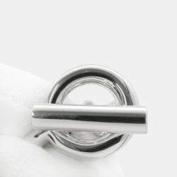 Pre Owned Hermes Croisette Ring Silver 925 MM EU 52
